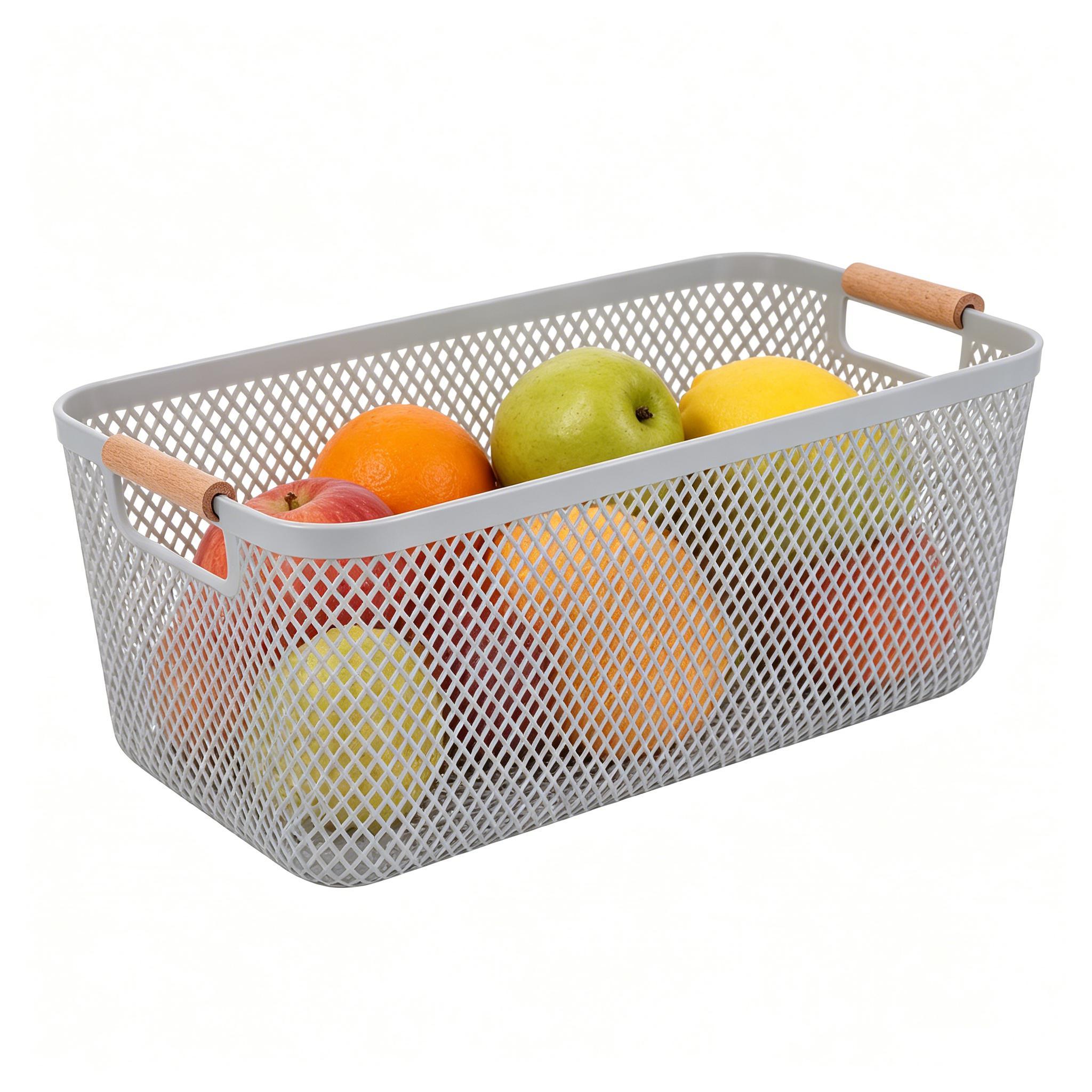 Snacks Food Hamper Basket - سلة تخزين شبكية للمطبخ، منظم طعام
