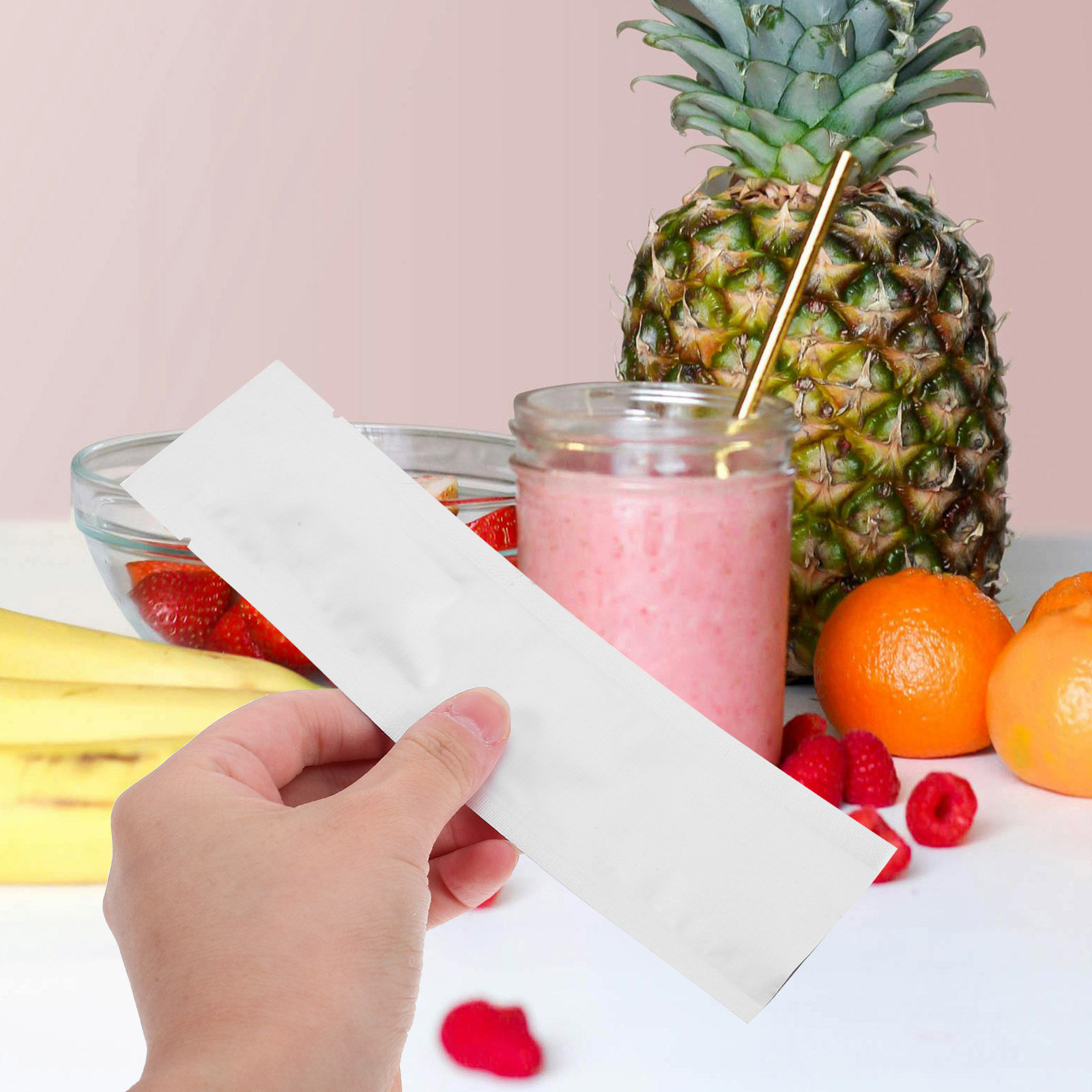 Food Protein Snacks - 100 قطعة من أكياس التفريغ متعددة
