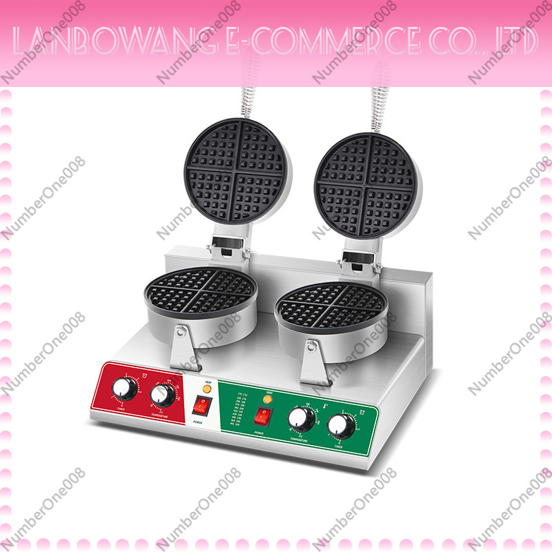 Food Snacks With Iron - صانعة الوافل الدوارة غير اللاصقة، آلة