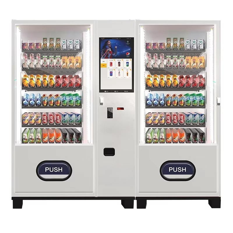 Food Snacks Vending Machine - آلة بيع المشروبات الباردة الأوتوماتيكية، موزع