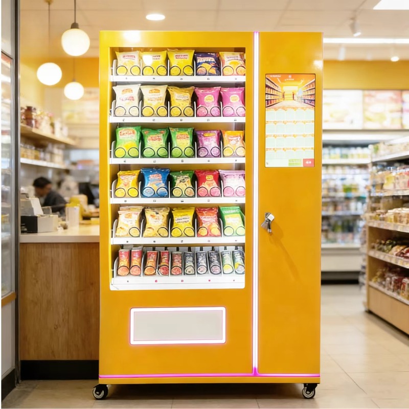 Food Snacks Vending Machine - آلة بيع الوجبات الخفيفة الأوتوماتيكية، موزع