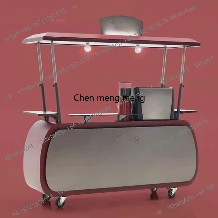 Food Snacks With Iron - عربة طعام متنقلة للاستخدام الخارجي، قاعة
