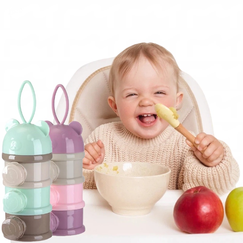 3/4 طبقة علبة مسحوق الحليب الم - مراجعة Food Snacks For Toddlers وسعره