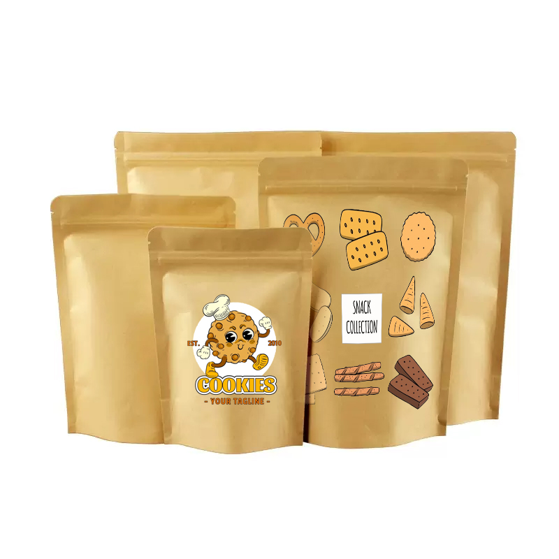 أكياس تغليف مخصصة مطبوعة بشعار - مراجعة Food Snacks Logos وسعره