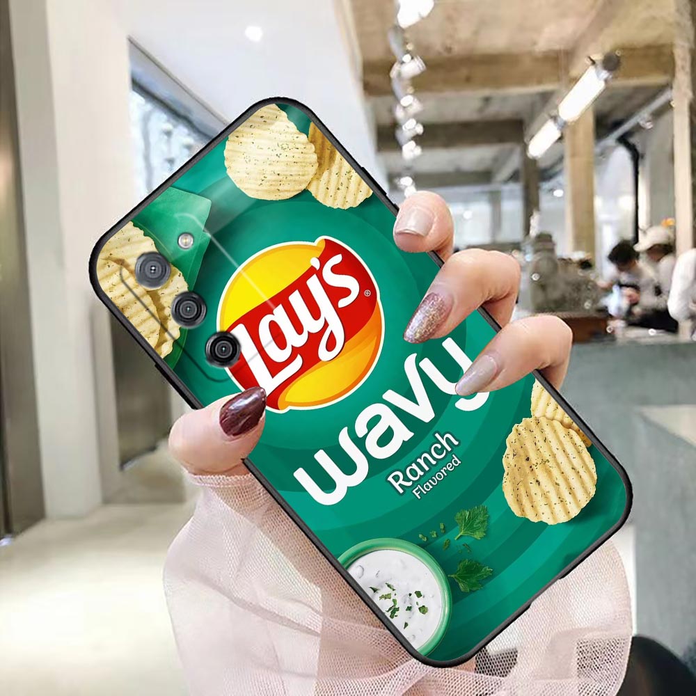 غطاء هاتف لأجهزة OPPO A5X A6X  - مراجعة Food Snacks Logos وسعره