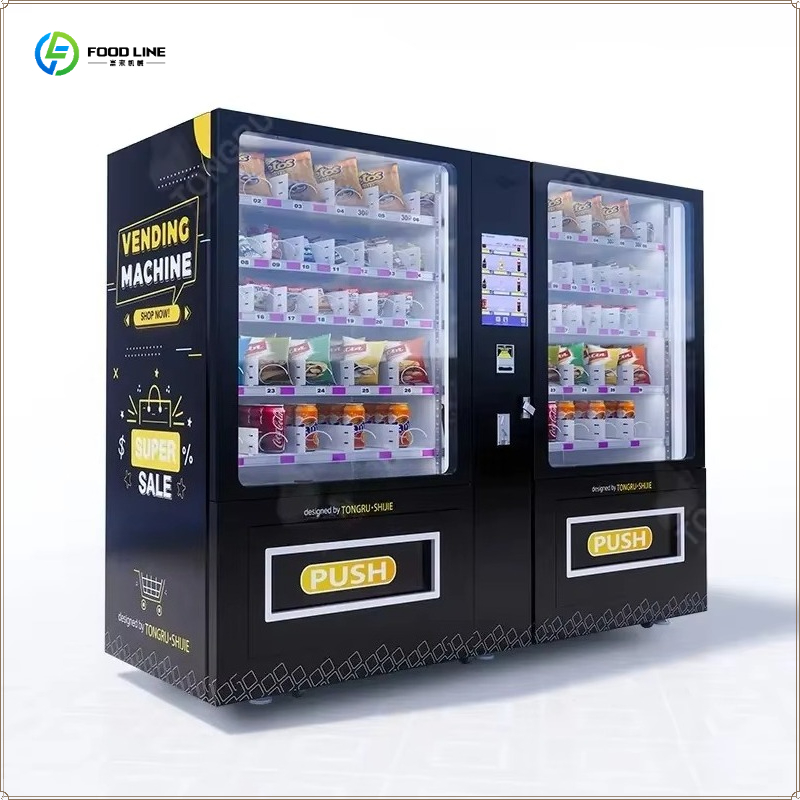 آلة بيع ذكية أوتوماتيكية للأطع - مراجعة Food Snacks Vending Machine وسعره