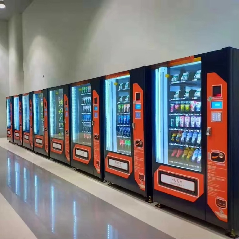 ماكينة بيع ذكية مخصصة بشاشة تع - مراجعة Food Snacks Vending Machine وسعره