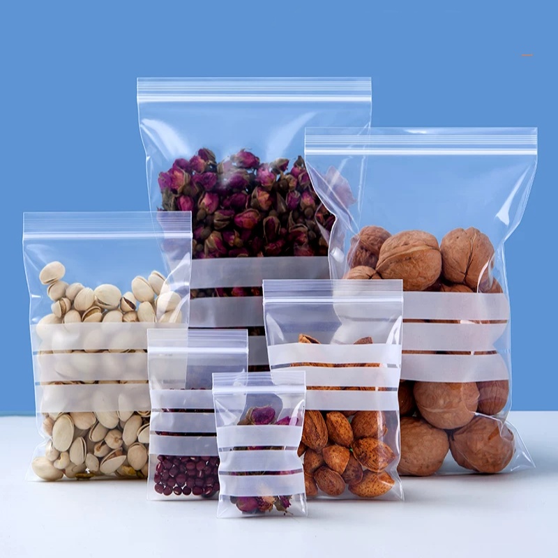 200 قطعة أكياس تغليف بلاستيكية - مراجعة Food Snacks Logos وسعره