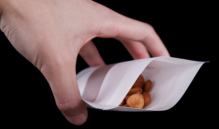 100 قطعة أكياس ورقية بيضاء قائ - مراجعة Food Snacks Logos وسعره