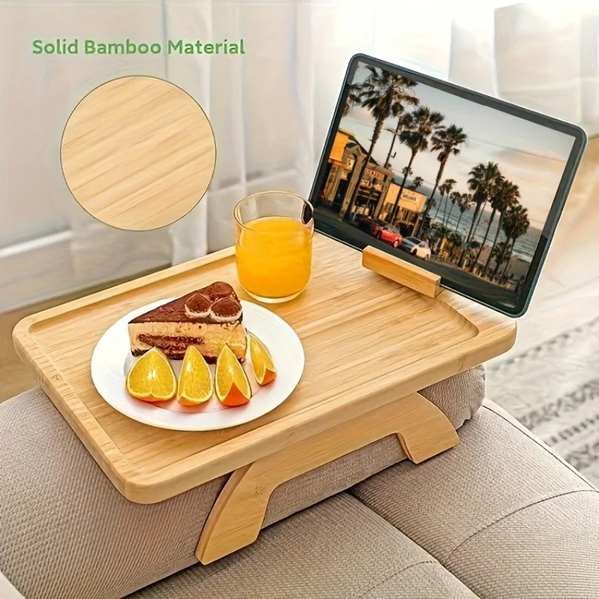 صينية خشبية قابلة للطي للأريكة - مراجعة Food Snacks To Eat وسعره