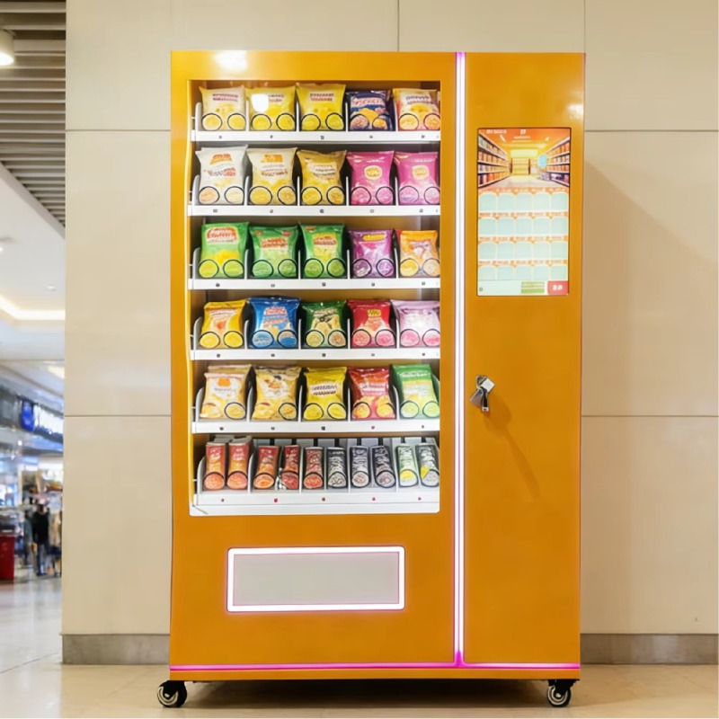 آلة بيع الوجبات الخفيفة الأوتو - مراجعة Food Snacks Vending Machine وسعره