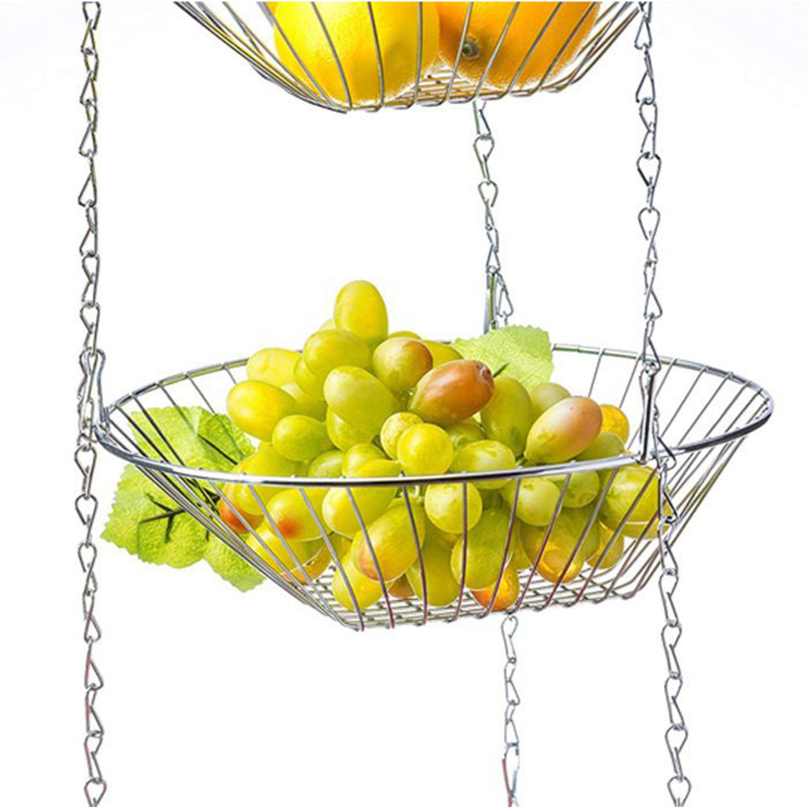 سلة فاكهة 3-Tier حامل الحديد ا - مراجعة Food Snacks With Iron وسعره