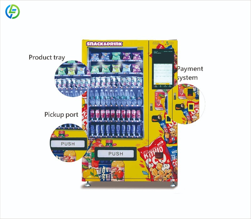 تخصيص 24H الأطعمة والمشروبات آ - مراجعة Food Snacks Vending Machine وسعره