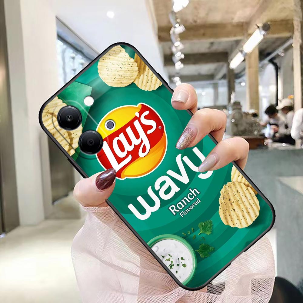 حافظة هاتف لـ VIVO Y400 Y04 Y0 - مراجعة Food Snacks Logos وسعره