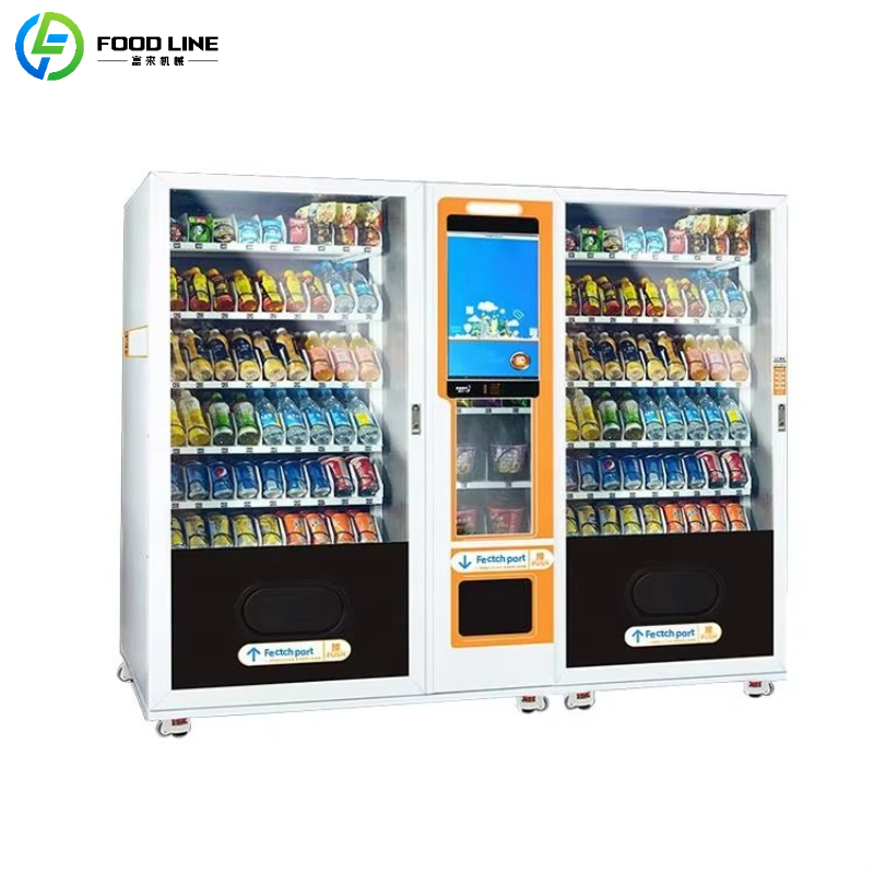 آلة بيع أوتوماتيكية مخصصة للوج - مراجعة Food Snacks Vending Machine وسعره